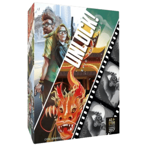 Jeu Unlock! Epic Adventures : dragon rouge, duo d'espions et pellicule de film. Lauréat As d'Or 2017.
