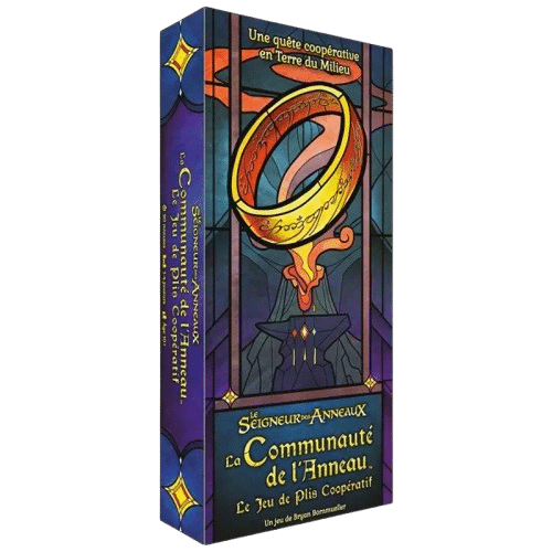 Jeu de plis Seigneur des Anneaux : La Communauté de l'Anneau, illustration vitrail avec l'Anneau Unique.