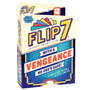 Jeu de cartes Flip 7 With a Vengeance par The Op Games. Jeu de société pour 3+ joueurs dès 8 ans.