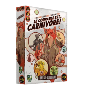 Jeu Le coupable est carnivore ! avec un renard détective et des suspects animaux. Démêlez le vrai du faux !